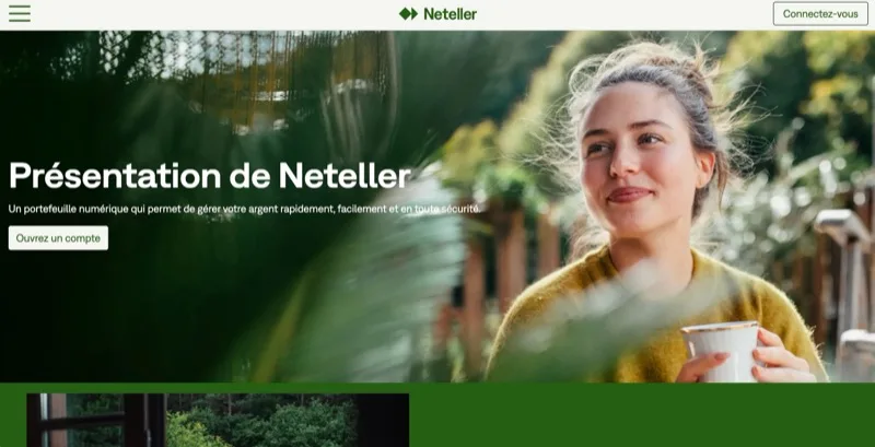 Neteller e-wallet official homepage for secure online gaming payments
