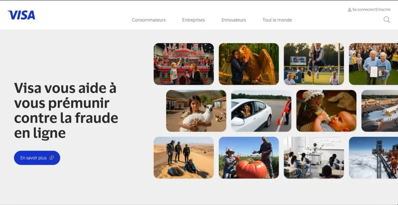 VISA official website homepage for online payments and fraud protection